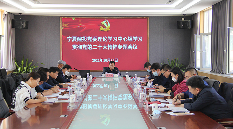 寧夏建投召開(kāi)會(huì)議專題學(xué)習(xí)貫徹黨的二十大精神